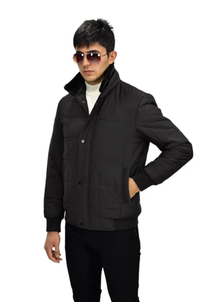 Erkek Spor Peluş Yaka Mont  M3096 BGL-ST03242 - Resim 8