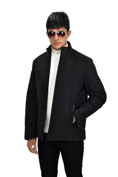 Erkek Büyük Beden Spor Hakim Yaka Mont  M3098 BGL-ST03241 - Resim 7