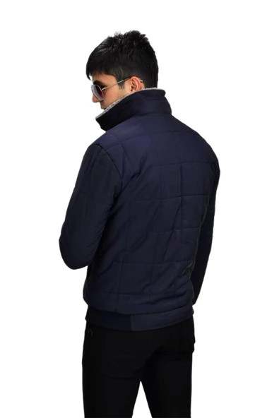 Erkek Büyük Beden Spor Peluş Yaka Mont  M3096 BGL-ST03243 - Resim 9