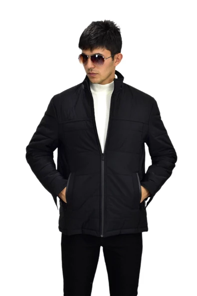 Erkek Büyük Beden Spor Hakim Yaka Mont  M3098 BGL-ST03241 - Resim 11