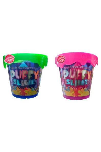 BamBamToys Puffy Slime Yeni Trend Slime -2 Adet Pofuduk Slime Neon Renkli 120 Gr Slaym