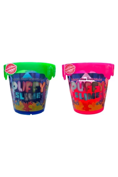 BamBamToys Puffy Slime Yeni Trend Slime -2 Adet Pofuduk Slime Neon Renkli 120 Gr Slaym