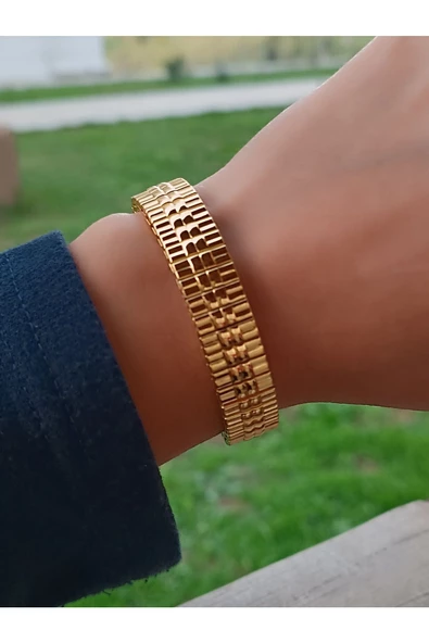Şık ve modern Çelik Nomi Düz Bileklik