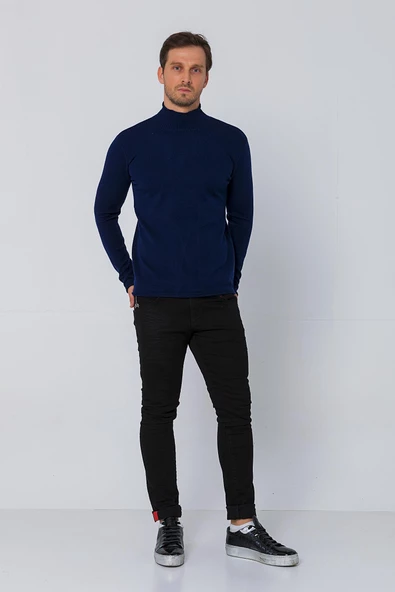 Erkek Regular Balıkçı Yaka Rahat Kazak - 10