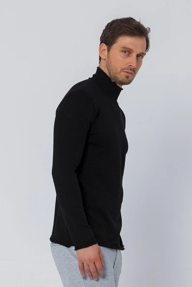 Erkek Regular Balıkçı Yaka Rahat Kazak - 3