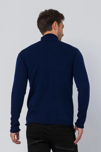 Erkek Regular Balıkçı Yaka Rahat Kazak - 9