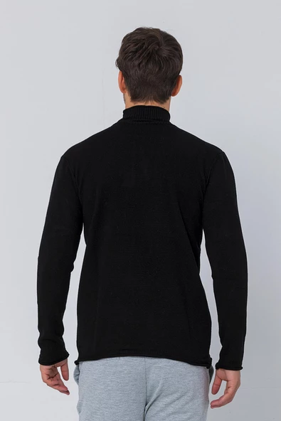 Erkek Regular Balıkçı Yaka Rahat Kazak - 4