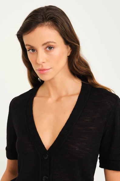 Modern Kesim Hırka Kazak - 5