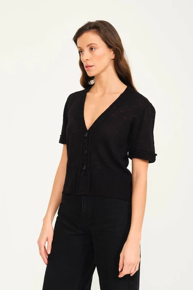 Modern Kesim Hırka Kazak - 3