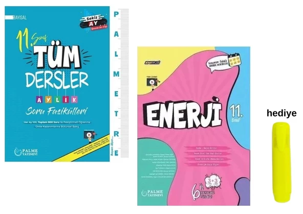 Palme Yayıncılık 11. Sınıf Sayısal Tüm Dersler Aylık Soru Fasikülleri Ve Tüm Dersler Deneme Sınavları