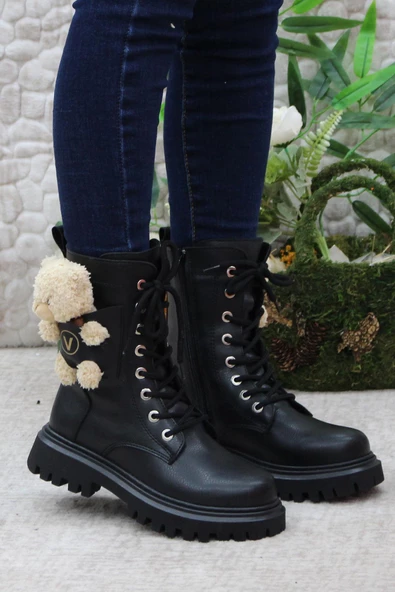 Mehmet Mete 35101 Anatomik Sıcak Astar Kaymaz Taban Postal Kız Çocuk Bot - Resim 6