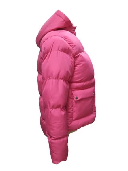 Kaside Y060 Kadın Oversize Kapüşonlu Şişme Spor Mont - 2