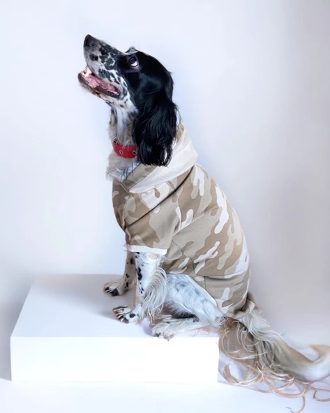 Soft Kamuflaj Sweatshirt Orta ve Büyük Irklar İçin - 12