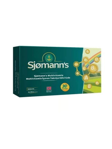 Sjomann's Multivitamin Çiğnenebilir Jel 30 Tablet