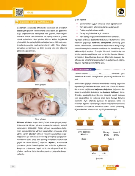 Dr. Biyoloji Barış Hoca Zero Serisi Biyoloji Video Ders Kitabı F10 Yayınları - 4