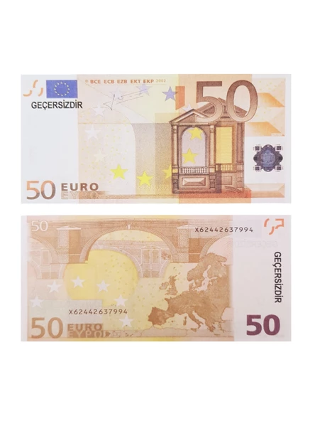 Geçersiz Şaka Düğün Parası 100 Adet Oyun Parası 50 Euro