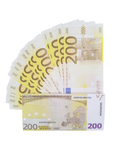 300 Adet 200 Euro Geçersiz Para Düğün Parası Parti Şaka Malzemesi