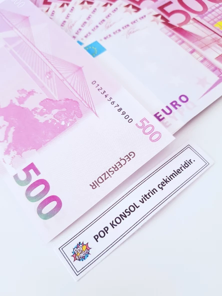 Düğün Parası Geçersiz Para 200 Adet Şaka Oyun Parası 500 Euro - Resim 2