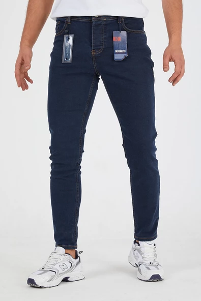 Murratto Erkek Slim Fit Likralı Koyu Mavi Kot Pantolon - 2