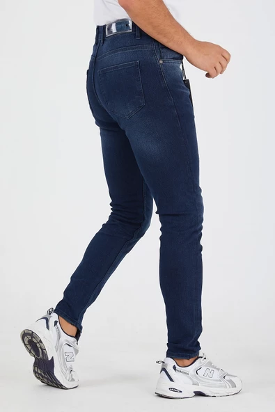 Murratto Erkek Slim Fit Likralı Lacivert Kot Pantolon - 4