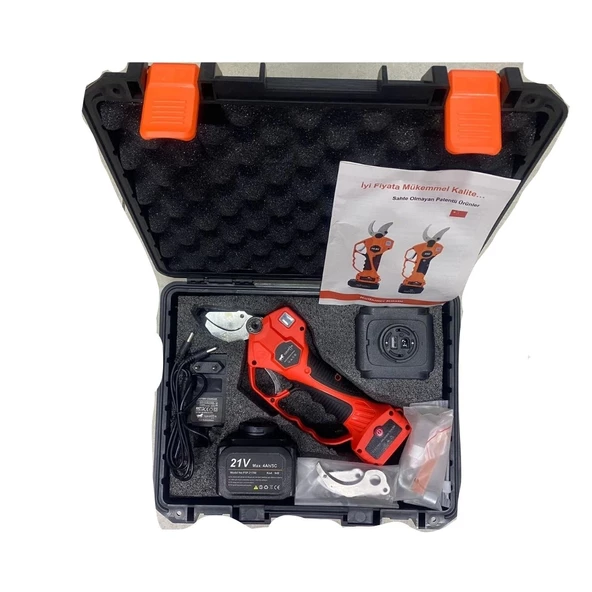 YOKATTA 830A Akülü Budama Makası Çift Akülü 4+4 Ah. 21 V - 3