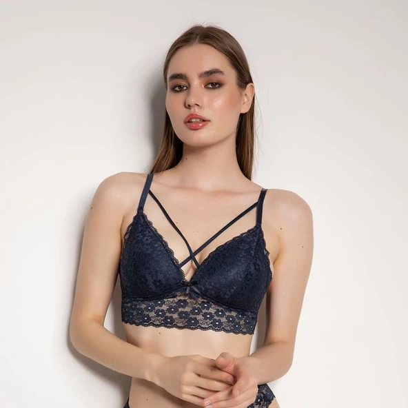 OROVİTA DESTEKLİ İPLİ DANTELLİ BRALET 5061 - 4