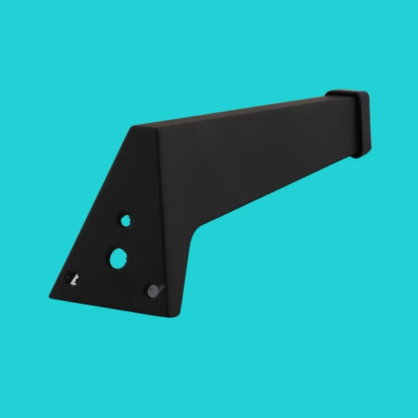 Sehpa Masa Puf Tabure Ünite Baza Koltuk Ayağı Mobilya Ayakları Ayağı Metal Ayakları 12 Cm Siyah - 6