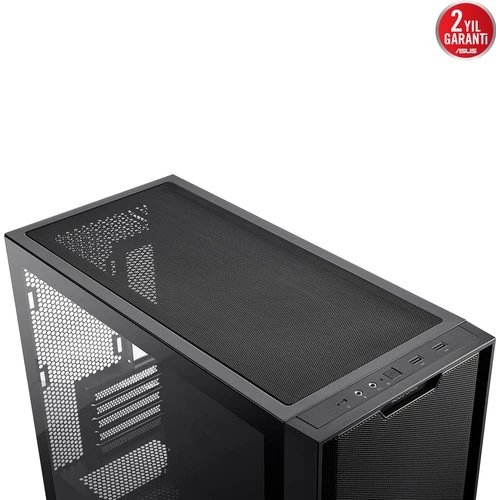 ASUS A21 360 MM SOĞUTUCU, 380 MM UZUNLUĞA KADAR EKRAN KARTI VE STANDART ATX PSU DESTEKLİ GİZLİ KABLO BÖLMELİ MICRO-ATX - A21 ASUS CASE - SİYAH - 6