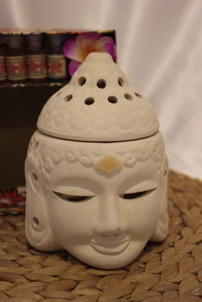 Buhardanlık Buda Set Budha Buhurdanlık Set SERAMİK - Resim 8