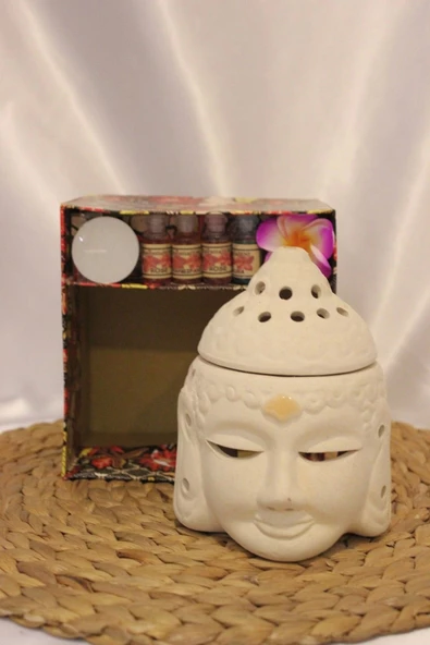 Buhardanlık Buda Set Budha Buhurdanlık Set SERAMİK - Resim 4