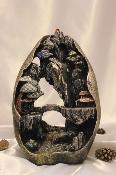 Büyük Dağ Görünümlü Geri Akış Tütsülük Kırmızı - Resim 6