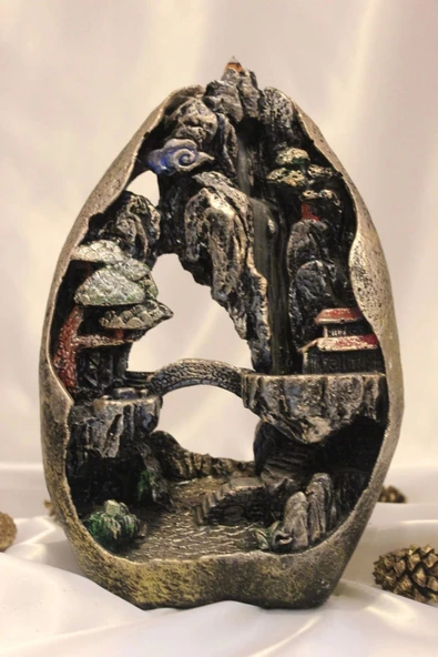 Büyük Dağ Görünümlü Geri Akış Tütsülük Kırmızı - Resim 2