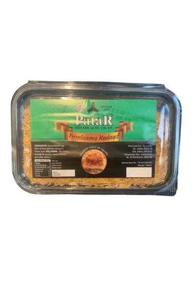 Patar Fırınlanmış Muhallebilik Kadayıf 200 Gr - 2