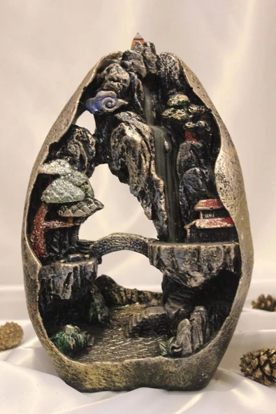 Büyük Dağ Görünümlü Geri Akış Tütsülük Kırmızı - Resim 5