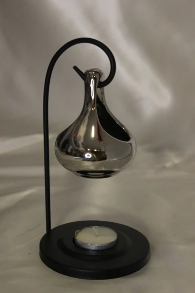 Buhardanlık Metal Ayaklı Buhurdanlık Gümüş - Resim 2