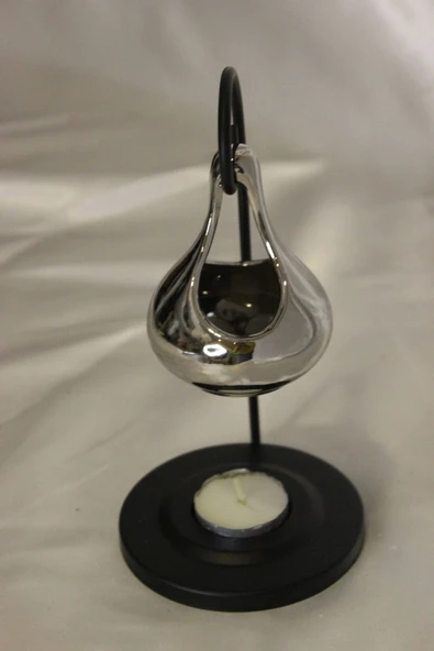 Buhardanlık Metal Ayaklı Buhurdanlık Gümüş - Resim 3