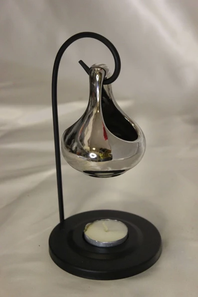 Buhardanlık Metal Ayaklı Buhurdanlık Gümüş - Resim 6