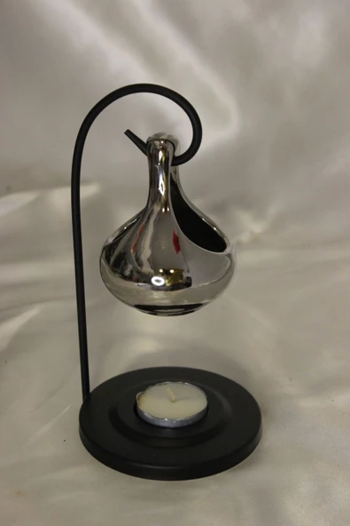 Buhardanlık Metal Ayaklı Buhurdanlık Gümüş - Resim 7