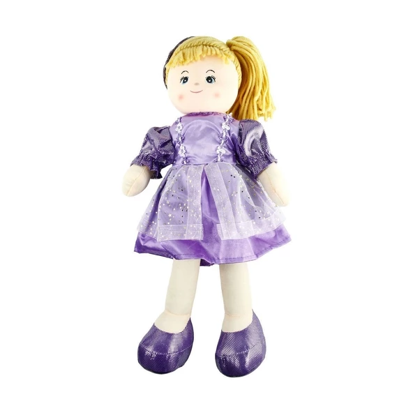 AY950C Parlak Elbiseli Bez Bebek 50 cm -Vardem - 5