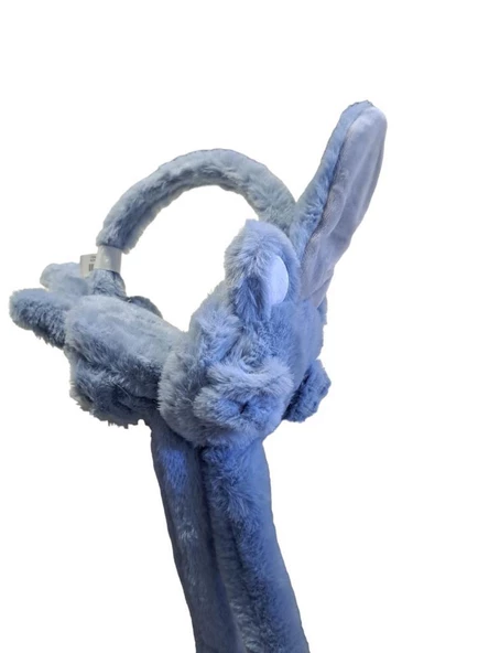 Peluş Kulaklık Hareketli Peluş Çocuk Kulaklığı  MAVİ - 6