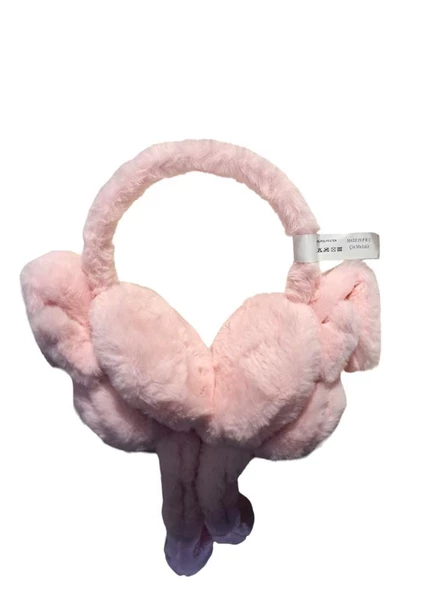 Peluş Kulaklık Hareketli Peluş Çocuk Kulaklığı  PEMBE - 5