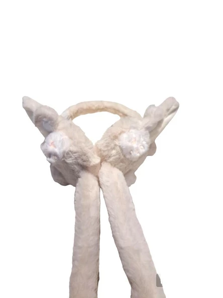 Peluş Kulaklık Hareketli Peluş Çocuk Kulaklığı  pembe - 4