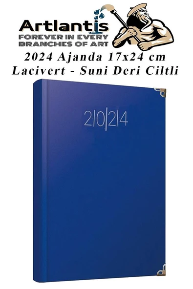 2024 Ajanda 17X24 cm Çizgili 1 Adet Günlük Planlayıcı Suni Deri Ciltli Ajanda 2024 Ofis Okul Büro