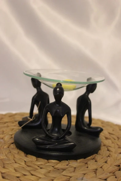 Buhurdanlık Siyah Buhardanlık Şiva Kızlar Cam Yoga - 8