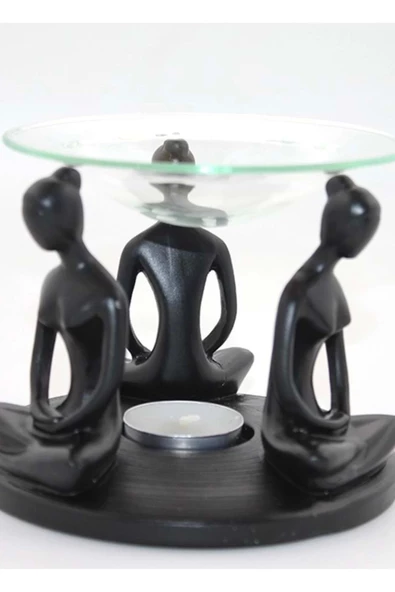 Buhurdanlık Siyah Buhardanlık Şiva Kızlar Cam Yoga - 5