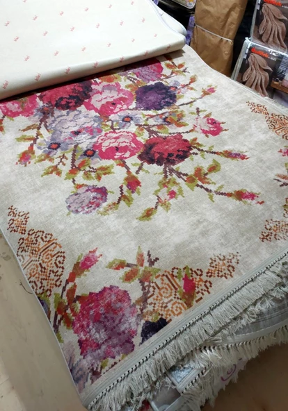 Brillant Latex Kaymaz Taban Halı-ANTİK HL11553.803-(160x230) - 2