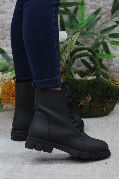 Mehmet Mete 40-28 Sıcak Astar Kaymaz Taban Postal Kadın Bot - Resim 4