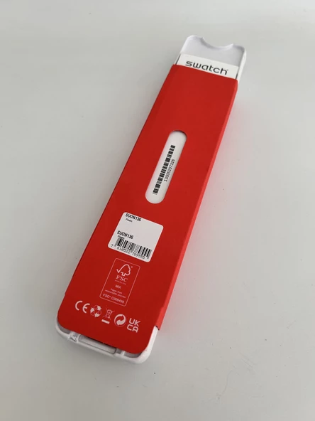 Swatch Naitbanyang 41mm Silikon Kordon Unisex Kol Saati SUON136 - Resim 8