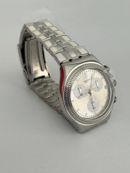 Swatch Crystal Cascade 40mm Çelik Kordon Erkek Kol Saati YCS580G - 3