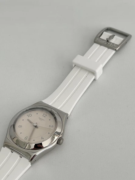 Swatch Blusharound 34mm Silikon Kordon Kadın Kol Saati YLS199 - Resim 6